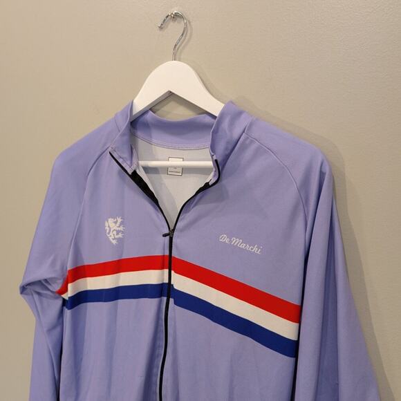 De Marchi Cycling Jersey Womens Full Zip Athletic Biking Gear - Size XL - Picture 3 of 8